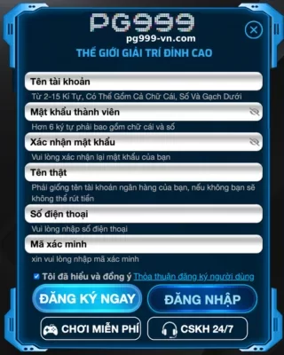 ĐĂNG KÝ PG999